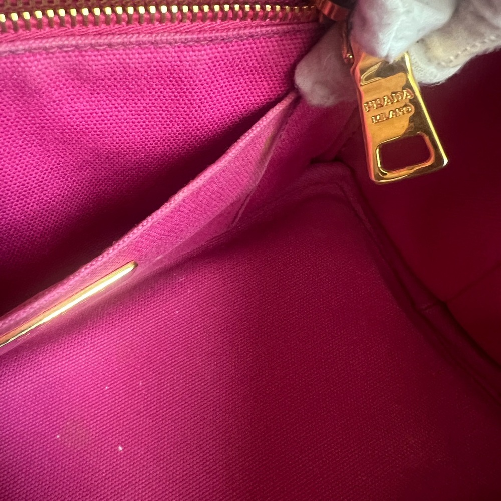 Prada Fuchsia Canapé small Canvas Tote - Picture 15 of 16